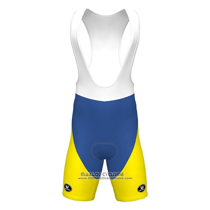 2022 Maillot Cyclisme Sport Vlaanderen-baloise Bleu Jaune Manches Courtes et Cuissard